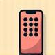 Icon of a phone, symbolizing direct phone contact.
